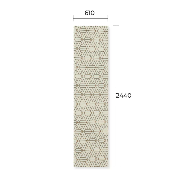 Mirror Engraved Laminate Sheet LSD 3807 Copper+White 2'X8'X1.5mm