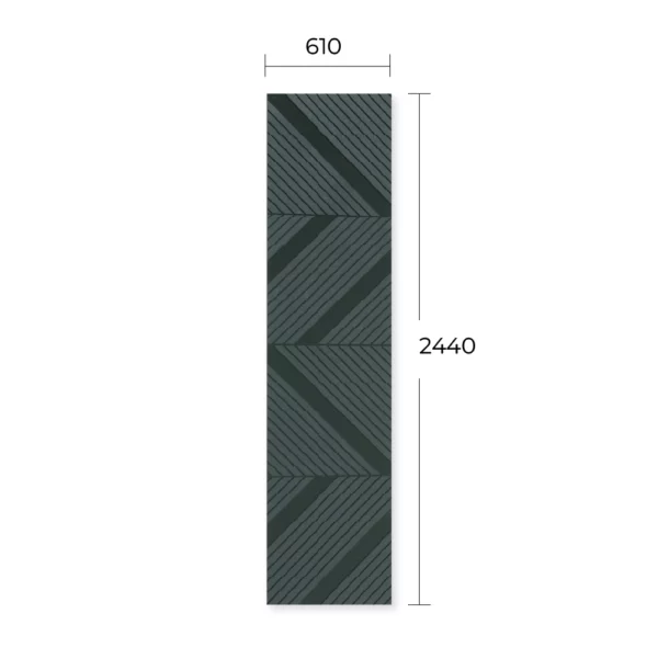 Mirror Engraved Laminate Sheet LSD 6084-5# Dark Grey+Dark Grey 2'X8'X1.5mm